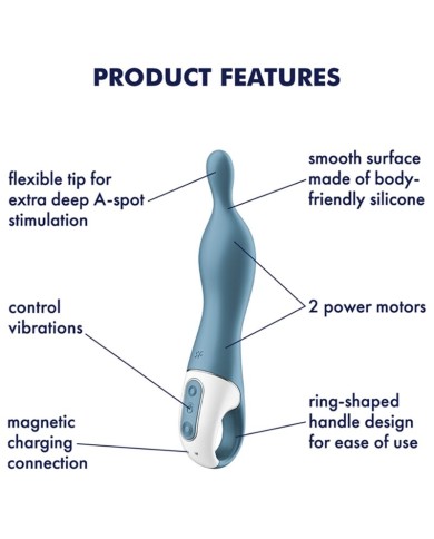 SATISFYER AMAZING 1 VIBRADOR PUNTO A AZUL SATISFYER AMAZING 1 VIBRADOR PUNTO A AZUL