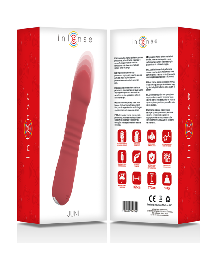 INTENSE JUNI UP DOWN 10 VIBRACIONES ROJO INTENSE JUNI UP DOWN 10 VIBRACIONES ROJO