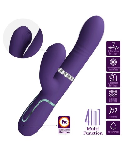 PRETTY LOVE VIBRADOR PUNTO G MULTIFUNCION MORADO PRETTY LOVE VIBRADOR PUNTO G MULTIFUNCION MORADO