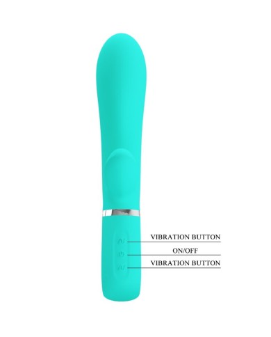 PRETTY LOVE THOMAS VIBRADOR PUNTO G MULTIFUNCION VERDE AGUA