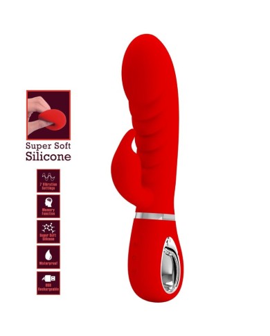 PRETTY LOVE PRESCOTT VIBRADOR PUNTO G MULTIFUNCION ROJO PRETTY LOVE PRESCOTT VIBRADOR PUNTO G MULTIFUNCION ROJO