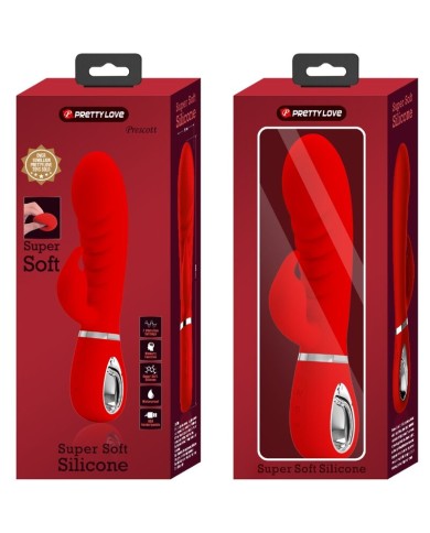 PRETTY LOVE PRESCOTT VIBRADOR PUNTO G MULTIFUNCION ROJO PRETTY LOVE PRESCOTT VIBRADOR PUNTO G MULTIFUNCION ROJO