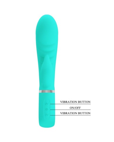 PRETTY LOVE PRESCOTT VIBRADOR PUNTO G MULTIFUNCION VERDE AGUA