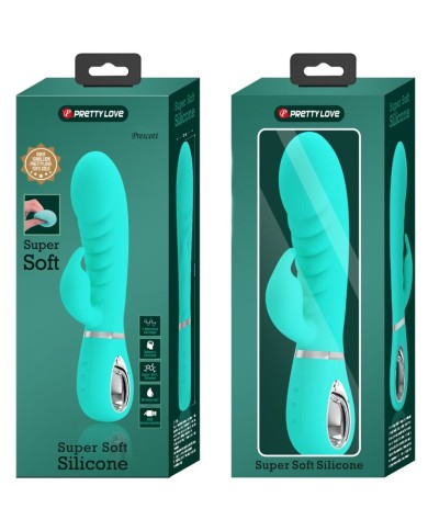 PRETTY LOVE PRESCOTT VIBRADOR PUNTO G MULTIFUNCION VERDE AGUA