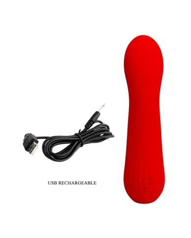 PRETTY LOVE FAUN VIBRADOR RECARGABLE ROJO PRETTY LOVE FAUN VIBRADOR RECARGABLE ROJO