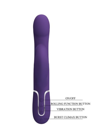 PRETTY LOVE ZALIN VIBRADOR RABBIT PERLAS 4 EN 1 MORADO PRETTY LOVE ZALIN VIBRADOR RABBIT PERLAS 4 EN 1 MORADO