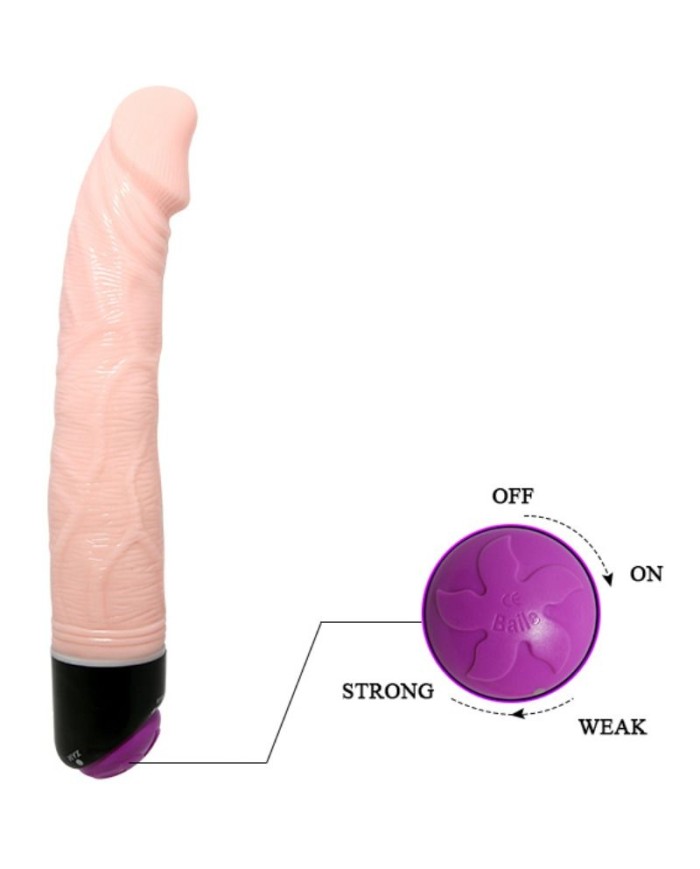 BAILE ADOUR CLUB VIBRADOR REALISTICO 23 CM NATURAL