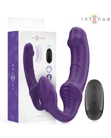 INTENSE JILL VIBRADOR DOBLE 20 CM VIOLETA CONTROL REMOTO INTENSE JILL VIBRADOR DOBLE 20 CM VIOLETA CONTROL REMOTO