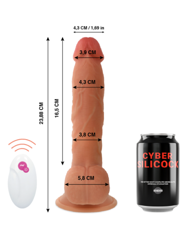 CYBER SILICOCK REALISTICO CONTROL REMOTO MASTER BEN 2388 CM O 43 CM CYBER SILICOCK REALISTICO CONTROL REMOTO MASTER BEN 2388 CM O 43 CM