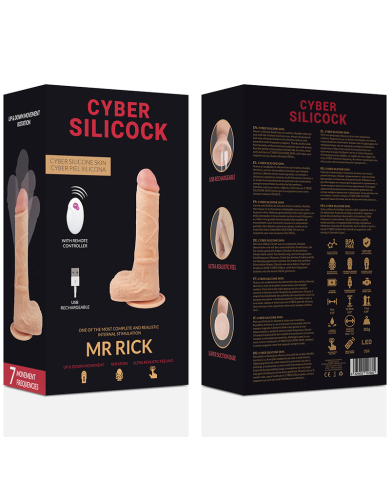 CYBER SILICOCK REALISTICO CONTROL REMOTO MR RICK 209 CM O 4 CM CYBER SILICOCK REALISTICO CONTROL REMOTO MR RICK 209 CM O 4 CM