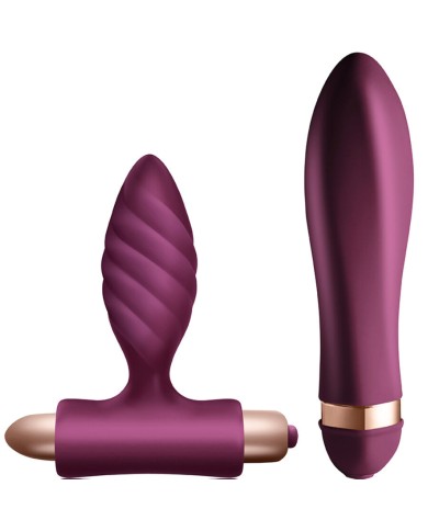 CLIMAXIMUM DESIRE KIT VIBRADOR PLUG ANAL TRENZADO CLIMAXIMUM DESIRE KIT VIBRADOR PLUG ANAL TRENZADO