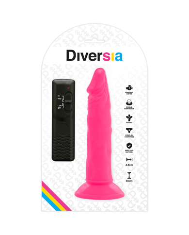 DIVERSIA DILDO REALISTICO FLEXIBLE CON VIBRACION ROSA 23 CM O 43 CM DIVERSIA DILDO REALISTICO FLEXIBLE CON VIBRACION ROSA 23 CM O 43 CM