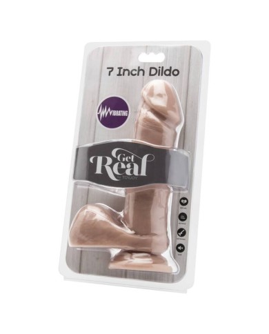GET REAL DILDO 18 CM CON TESTICULOS VIBRADOR NATURAL GET REAL DILDO 18 CM CON TESTICULOS VIBRADOR NATURAL