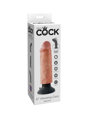 KING COCK DILDO VIBRADOR 1524 CM NATURAL KING COCK DILDO VIBRADOR 1524 CM NATURAL