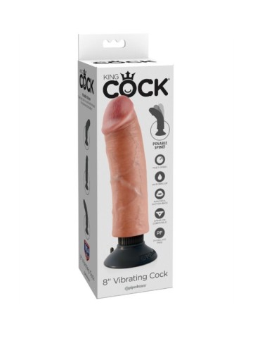 KING COCK DILDO VIBRADOR 2032 CM NATURAL KING COCK DILDO VIBRADOR 2032 CM NATURAL