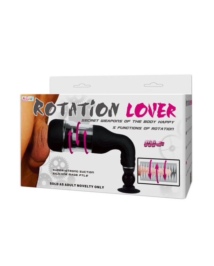 BAILE ROTATION LOVER MASTURBADOR AUTOMATICO SOPORTE