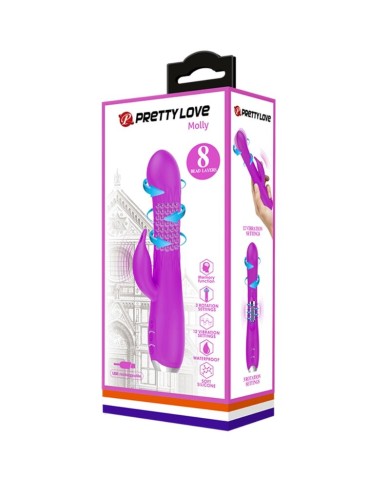 PRETTY LOVE MOLLY VIBRADOR CON ROTACION RECARGABLE PRETTY LOVE MOLLY VIBRADOR CON ROTACION RECARGABLE